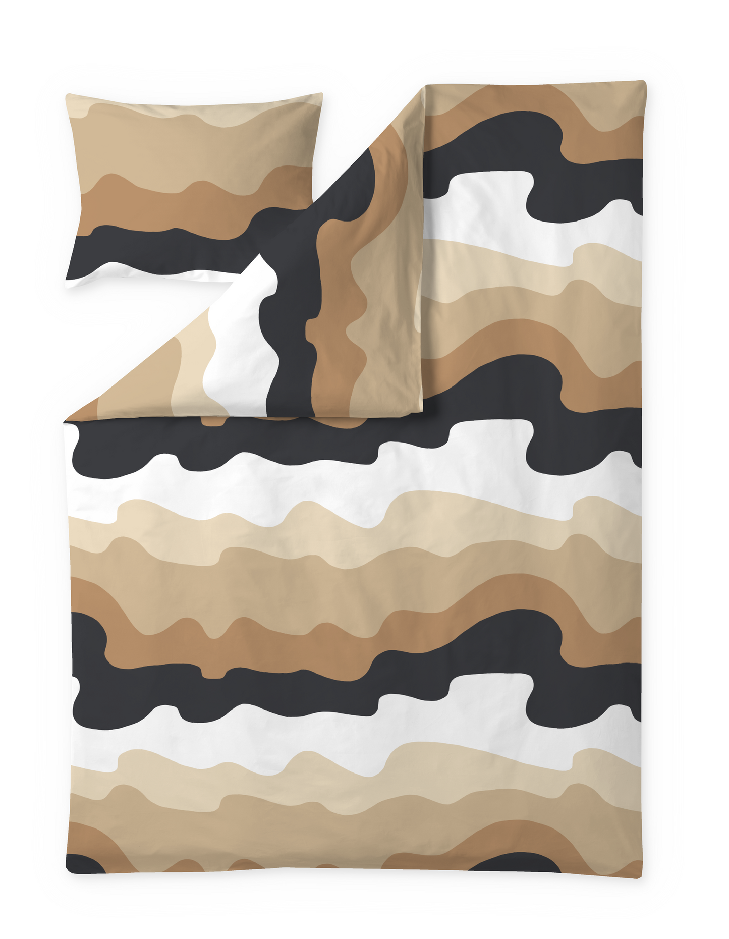 60652-3891-32-06; Finlayson Aalto Pussilakanasetti Beige / 150x210 + 50x60 cm