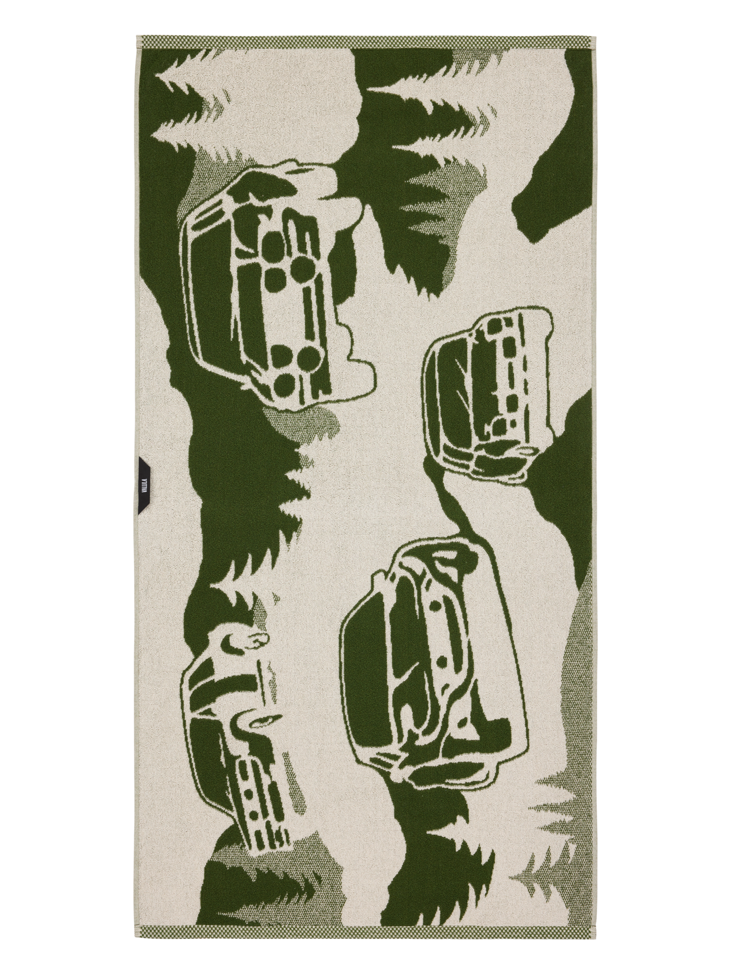 109292-7303_3; Finlayson Ralli Bath towel (Digiprint) Vihreä / 70x140 cm