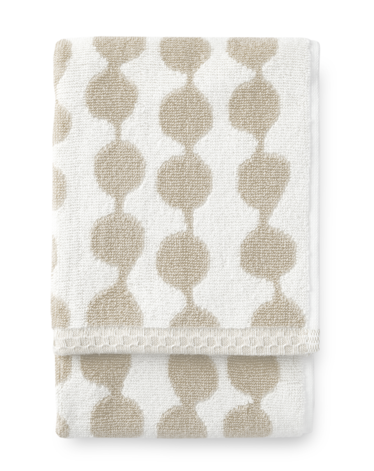 70073-4654-12-12; Finlayson PAMPULA Käsipyyhe Beige / Valkoinen / 50x70 cm
