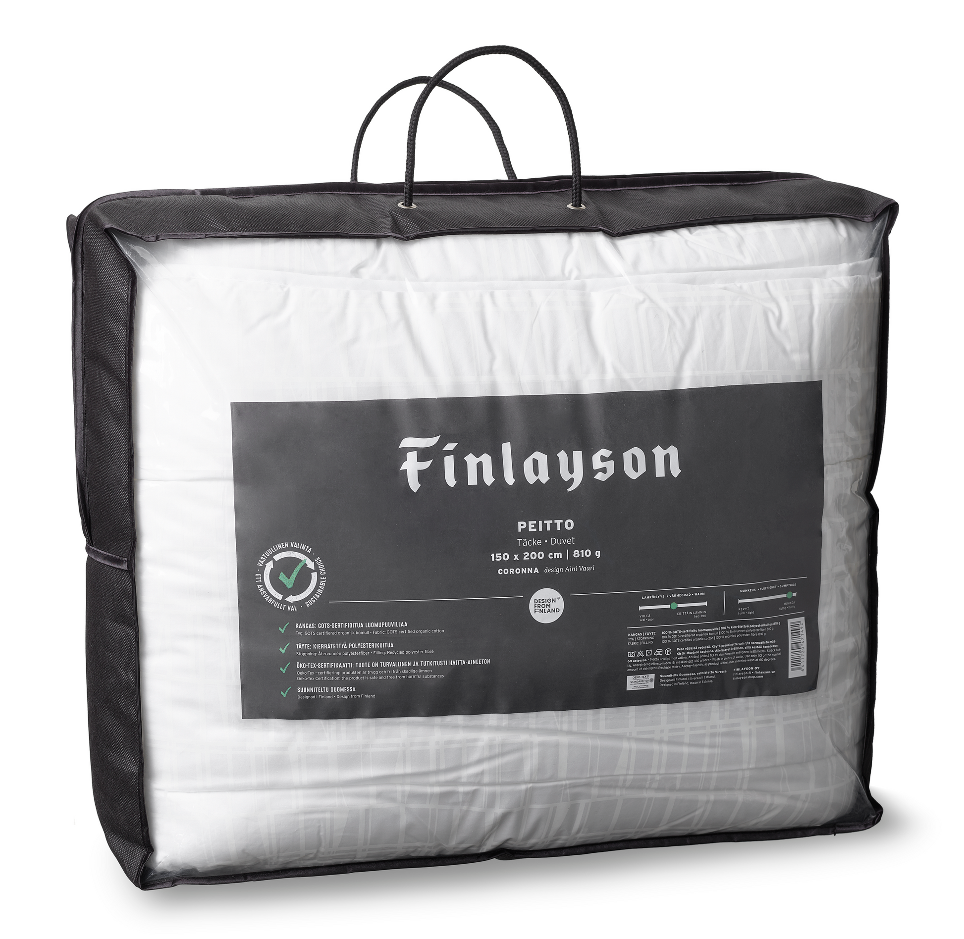 40514-3435-01-04_3; Finlayson Coronna Peitto Valkoinen / 150x200 cm 