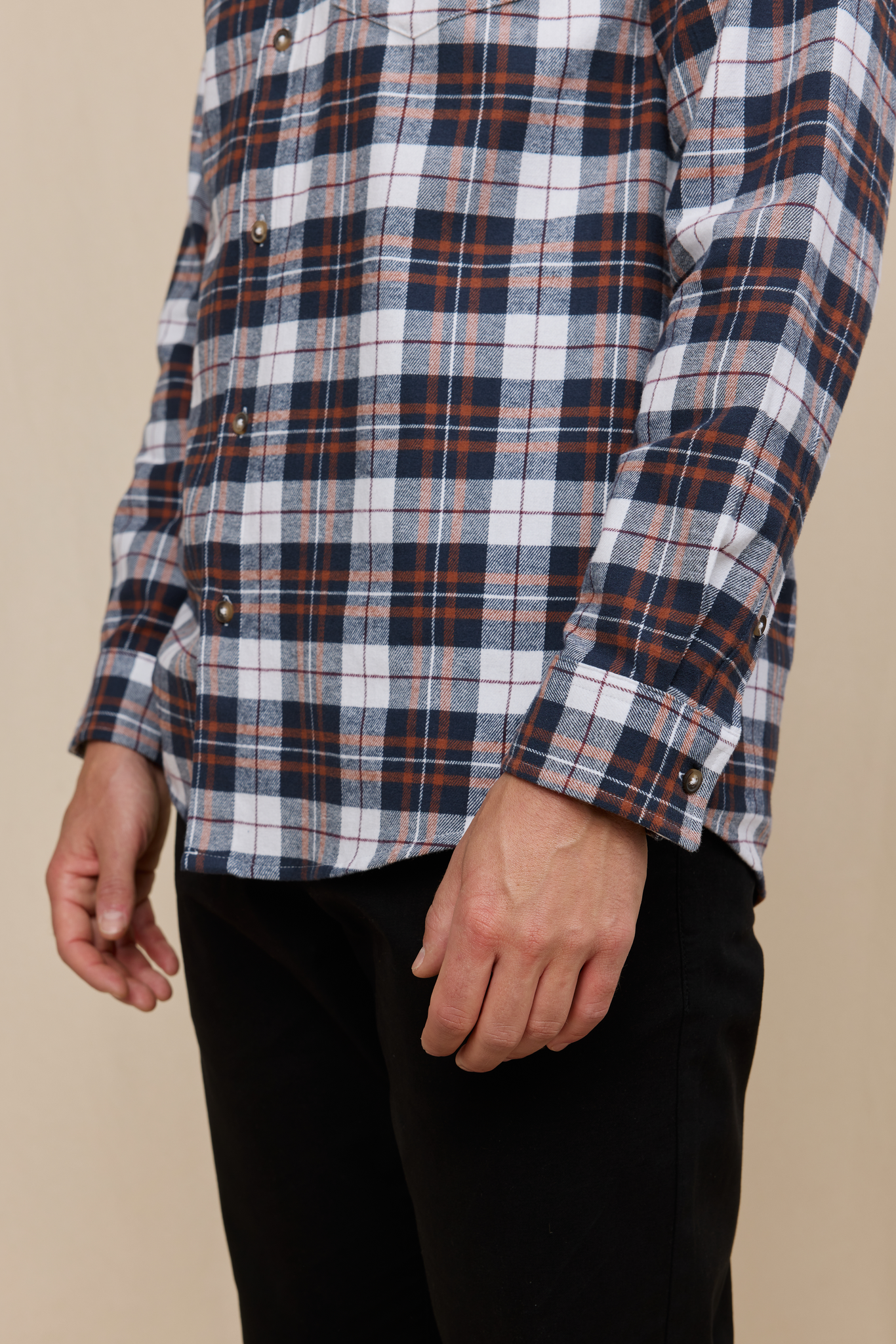 22967185004_6; Finlayson TARTAANI Kauluspaita Sininen / Valkoinen / XL 