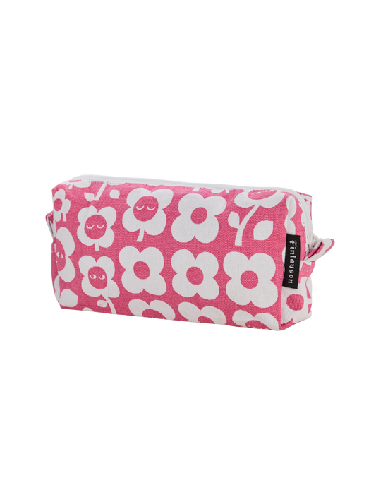 80254-5492-03-05; Finlayson Kukkariemu Toilettilaukku Pinkki / 20x9 cm 