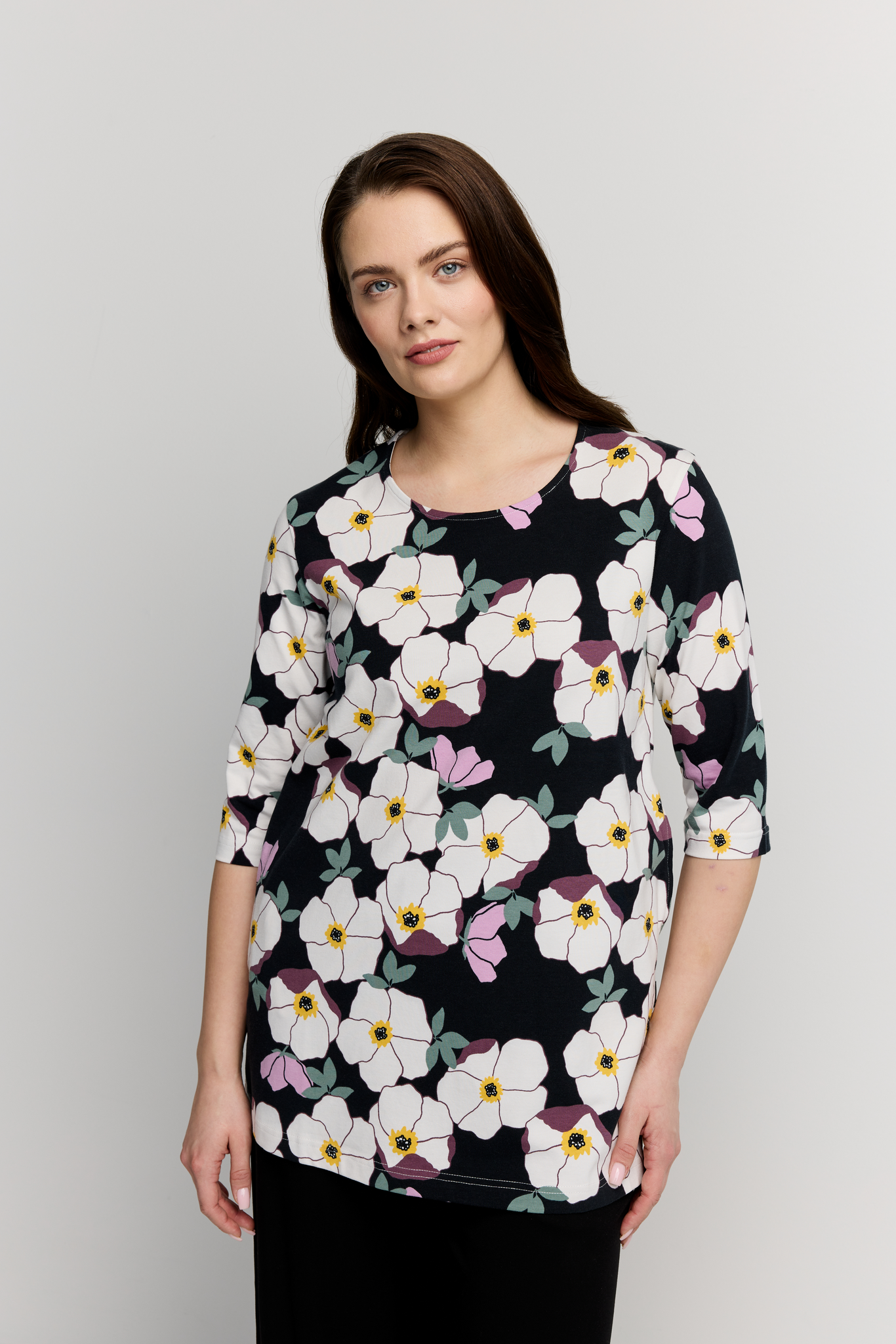 22784448004; Finlayson RUUSA Trikootunika Musta / Malva / XL 