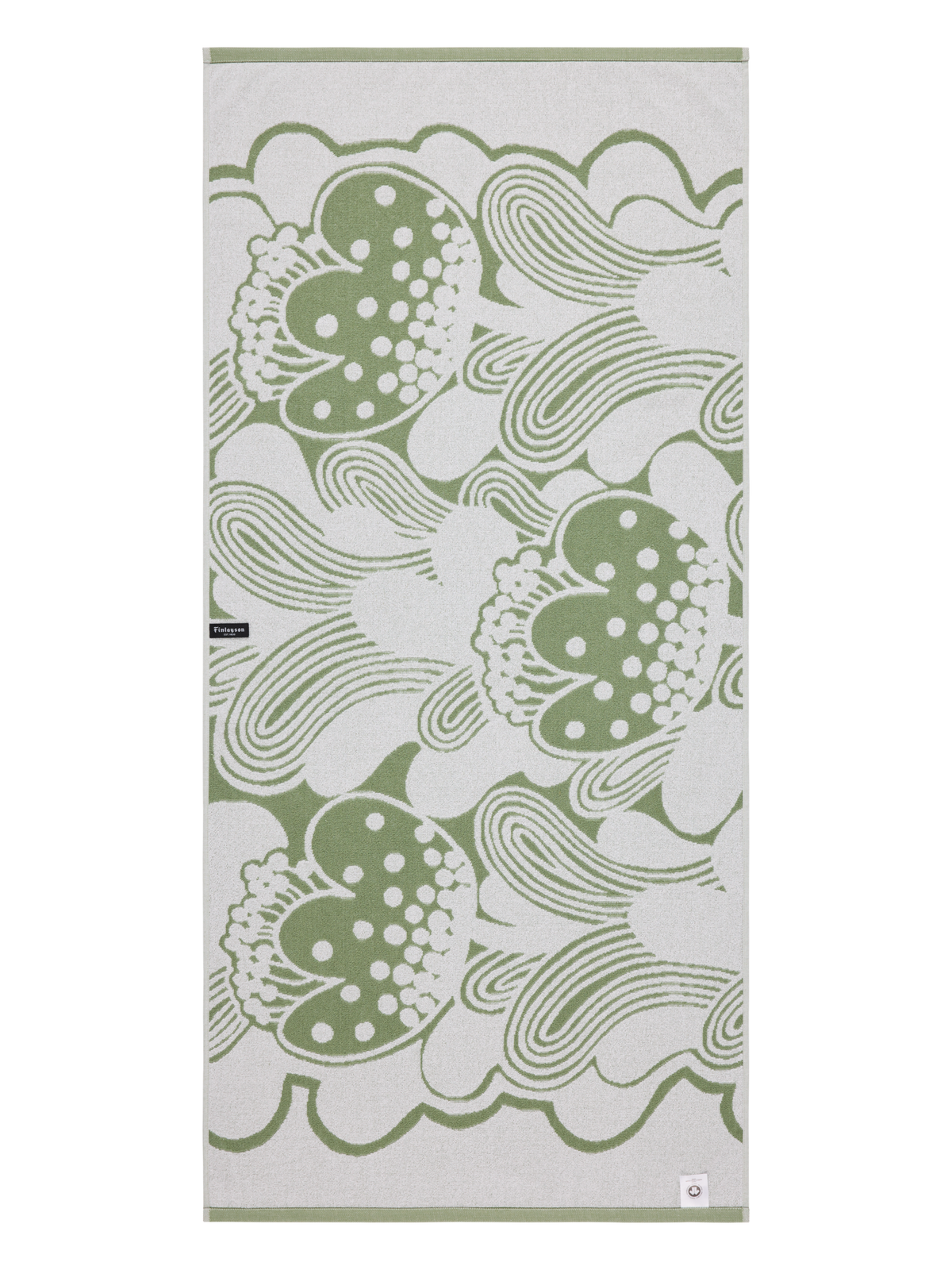 70564-5537-01-06_2; Finlayson Kullero Kylpypyyhe Vihreä / 70x150 cm 