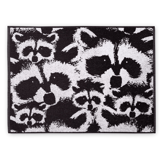 70553-4682-01-12; Finlayson Pesue pyyhe Musta / Valkoinen / 50x70 cm