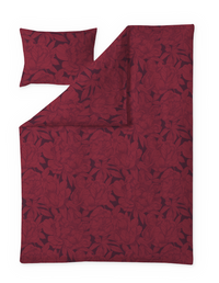 60714-5501-03-06; Finlayson Pioni Satiinipussilakanasetti Tummanpunainen / 150x210 + 50x60 cm 
