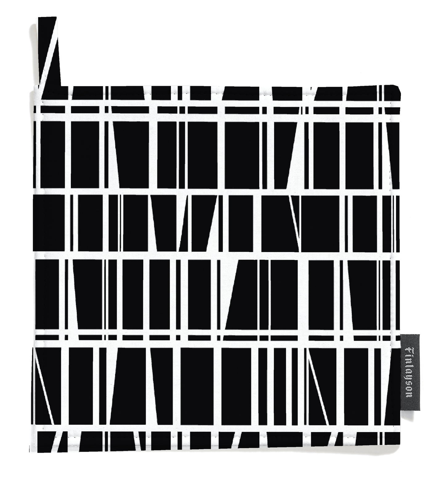 80017-3435-01-10; finlayson.mom Coronna Patalappu 2 kpl Musta / Valkoinen / 22x22 cm