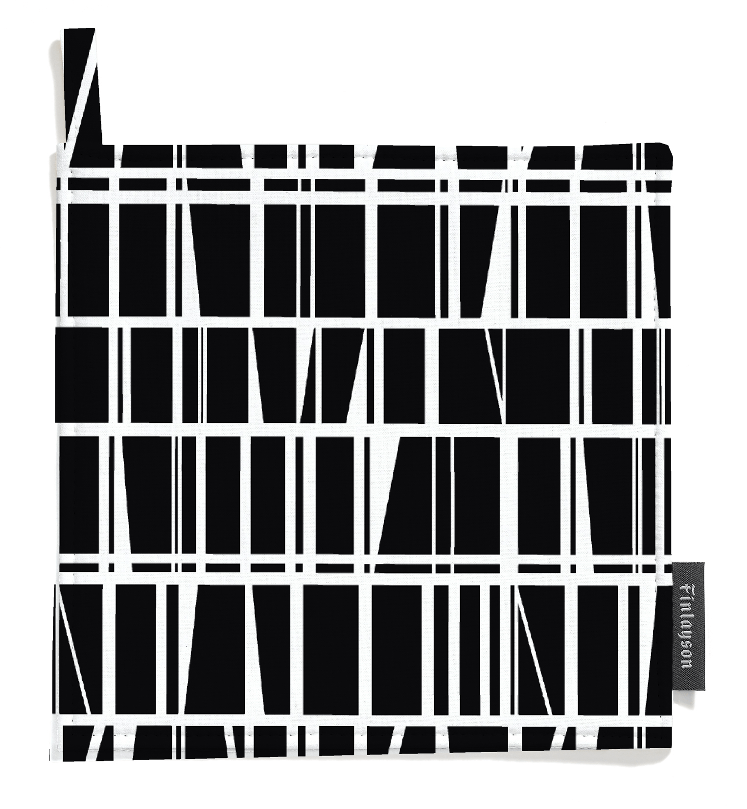 80017-3435-01-10; finlayson.mom Coronna Patalappu 2 kpl Musta / Valkoinen / 22x22 cm